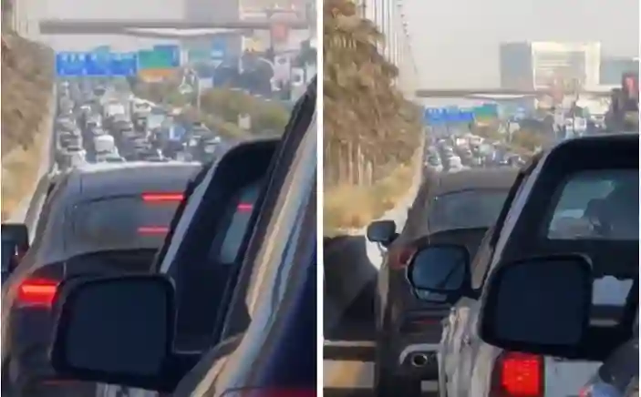 بسبب الزحمة الشديدة تجنبو هذا الجزء من الطريق الدائري في الرياض خلال الساعات القادمة 