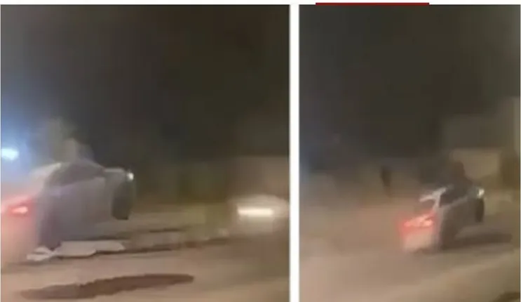 فيديو مطب الموت في جازان يسبب تطاير وانقلاب السيارات في الهواء 