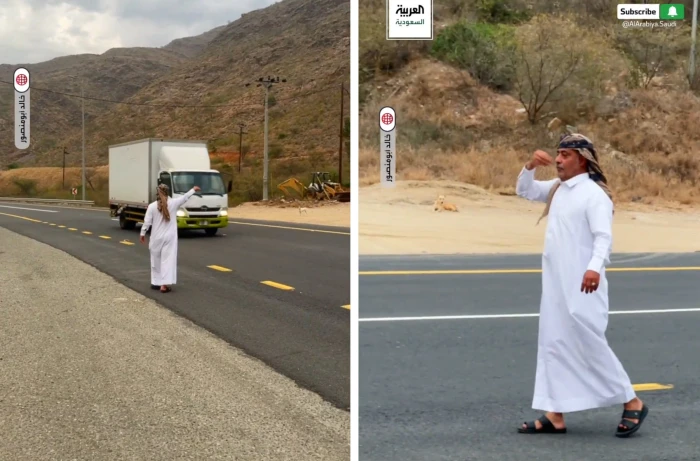 مقيم يمني في رجال المع يشعل السعودية بنشر هذا المقطع قبل أذان المغرب 