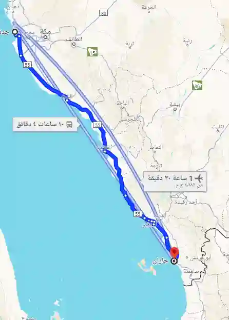 السفر بين جدة وجازان مع عائلتك يستغرق أقل من 90 دقيقة فقط والحلم يصبح حقيقة 