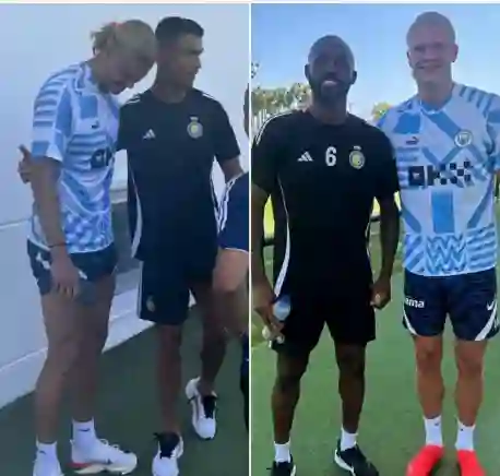 رسمياً هالاند مع رونالدو في معسكر النصر 