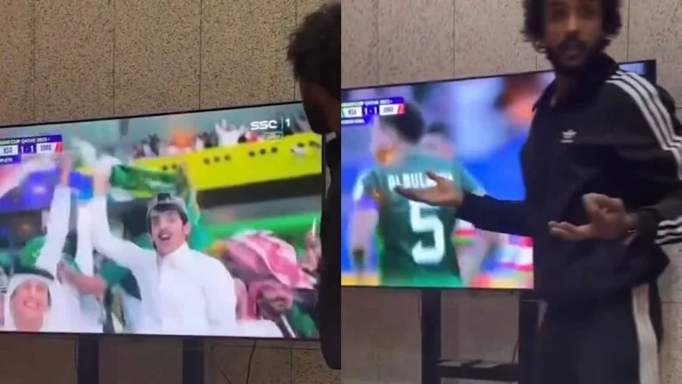 شاهد حركة جريئة من ياسر الشهراني بعد الغاء الحكم هدف البليهي على عُمان 