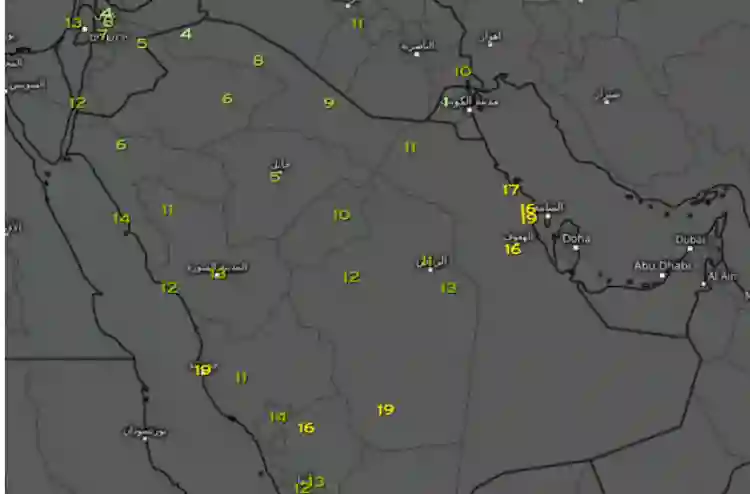 الأرصاد تنشر ملخص حالة الطقس خلال الساعات القادمة على الرياض وجدة ومكة والمدينة والدمام وا