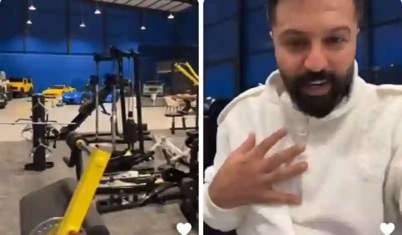 فيديو يعقوب بو شهري يستعرض سيارات فخمة بالملايين داخل صالة رياضية في منزلة 