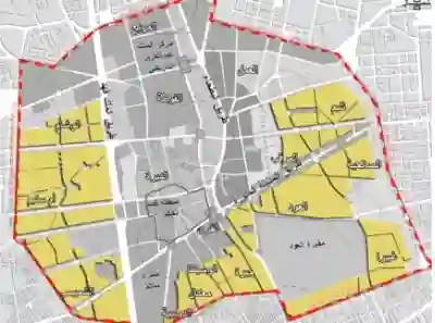 أسماء الأحياء في وسط الرياض التي سيشملها مشروع التطوير والازالة الجديد من بداية العام 
