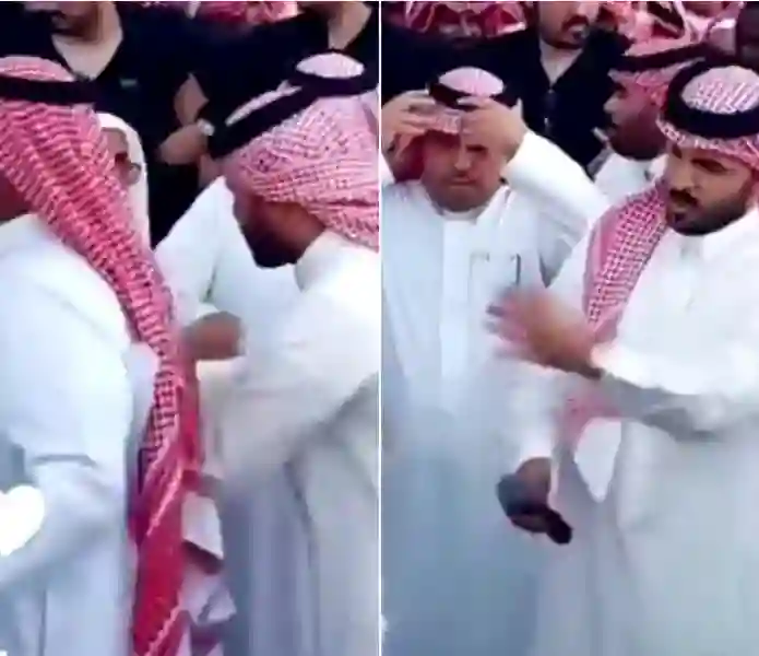 الفيديو الكامل لغازي الذيابي وهو يدفع رجل مُسن في الطايف لسبب غريب