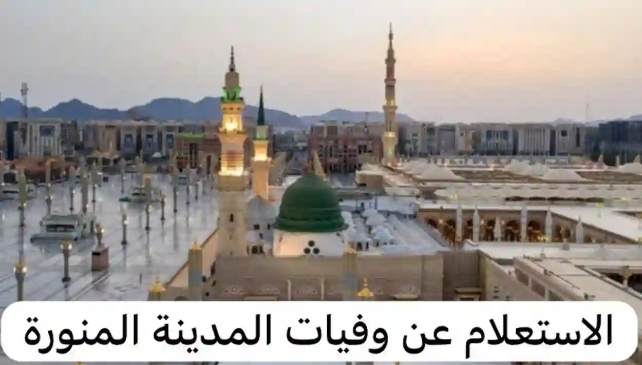 طريقة معرفة أسماء الوفيات من المواطنين والمقيمين في المدينة المنورة أمس 