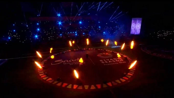 لقطات مذهلة اثناء افتتاح ملعب الهلال الجديد في الرياض