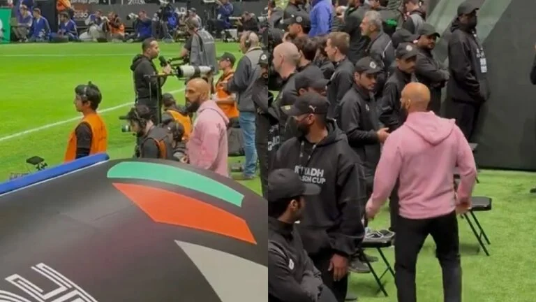 فيديو جديد حارس ميسي يستفز جماهير الهلال أثناء مباراة الهلال وانتر ميامي 