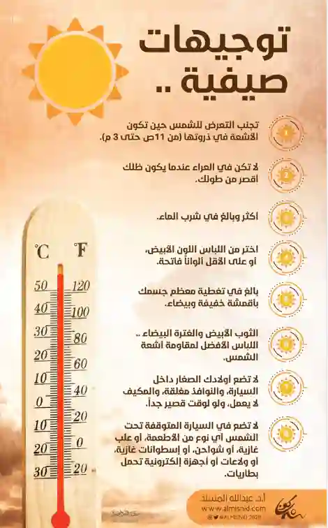 المسند يحذر سكان الرياض والدمام يا وليكم من حر هذه السنة ويحدد تاريخ شدة الحر 